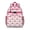 Pink Baseballs and, variant on Pink Baseballs and Bows Pattern Backpack for School,Cute School Bag,Schoolbag with Adjustable Shoulder Straps & Padded Back,15.25"x11.5"x5.25"
