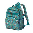 thumbnail image 2 of Baseball Football Pattern Backpack for School,Cute School Bag,Schoolbag with Adjustable Shoulder Straps & Padded Back,15.25"x11.5"x5.25", 2 of 5