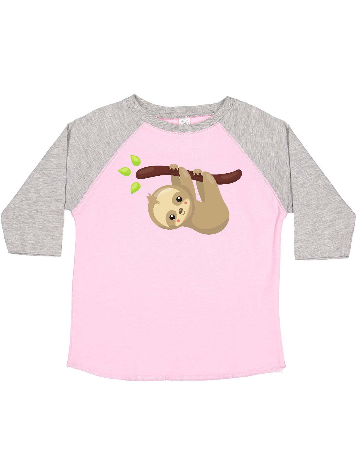 Sloth Vintage Retro Rainbow Toddler Baby Girls Short Sleeve Ruffle T-Shirt 