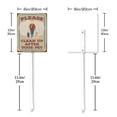 thumbnail image 2 of Eveokoki Please Clean Up After Pet Sign with Metal Stake 8 x 23.6 Inches Yard Sign Aluminum ​Garden Signs Outdoor for Lawn Yard Garden Decor, Easy to Install, 2 of 5