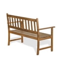 thumbnail image 4 of Pemberly Row Acacia Wood Bench without Cushion in Natural Oil finish, 4 of 6