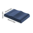 thumbnail image 3 of Yokan Memory Foam Office Chair Cushion, Ergonomic Sitting Cushion for Buttock Pain Relief, Non-Slip Bottom, Comfortable for Dormitory, Classroom, Home & Office Chairs, Navy/Green/Blue, 3 of 6