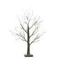 Árbol de abedul iluminado Fairy Spirit 24 LED lámpara de mesa con luz de árbol (negro)