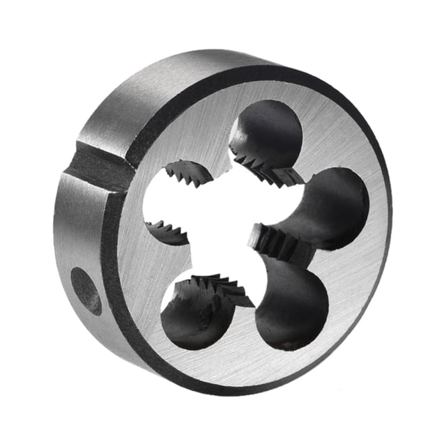 Dados de roscado redondos de acero aleado de máquina Uxcell M16 x 2.0 métrico de mano izquierda