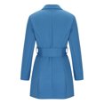thumbnail image 5 of Njagoc3 Womens Long Sleeve Denim Blazer Dress, Wrap - Front, Belted Waist, Spring Casual & Office Wear, Chic Fit, 5 of 6