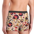 thumbnail image 4 of Rateoe gold Skull Guitar record Mens Boxer Briefs Poly Spandex Performance Boxer Briefs Underwear Hem Boxer Briefs - Medium, 4 of 8