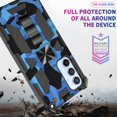 thumbnail image 6 of Slim Fit Phone Case for Samsung Galaxy A54 5G,Army Camouflage Durable Case with Military Grade Anti-Drop Protection and Built-in Kickstand Cover for Galaxy A54 5G,MC Dark Blue, 6 of 12
