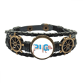 thumbnail image 1 of Porc Élevage Rural Alimentaire Cuir Tressé Bracelet Océan Bracelet, 1 of 4