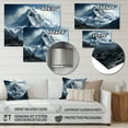 thumbnail image 4 of Designart "Peaks of the French Mountains" Mountain Metal Wall Decor, 4 of 5