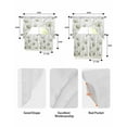 thumbnail image 6 of Sage Green Floral Swag Valance and Tier Curtains 36'' Length Set, Botanical Flower Plant Herb Watercolor Light Filtering Kitchen Curtains, Tier Curtain Valances for Bathroom/Living Room/Bedroom/Café, 6 of 6