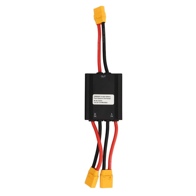 Convertidor de descarga de batería doble para bicicleta eléctrica de 20 V a 72 V, adaptador de módulo paralelo de batería dual para reemplazo de 60 A