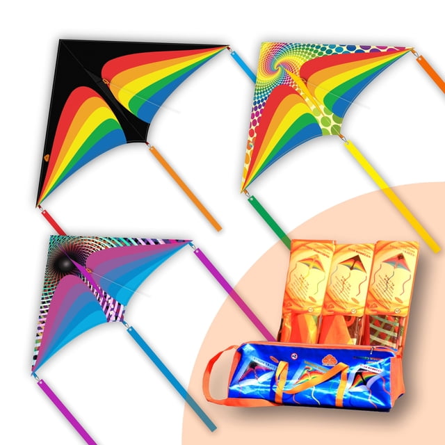 Kite ORGCLDKT Rainbow Cruiser Delta para niños de 8 a 12 años