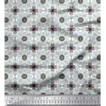 thumbnail image 1 of Soimoi Rayon Crepe Fabric Swirl & Floral Patchwork Decor Fabric Printed Yard 46 Inch Wide, 1 of 3
