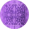 thumbnail image 1 of Ahgly Company Indoor Round Oriental Purple Industrial Area Rugs, 6' Round, 1 of 4