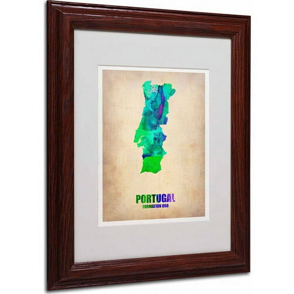 Matted art under acrylic in a wood frame