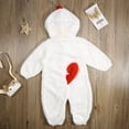 thumbnail image 4 of Bigetiay Halloween Outfit Newborn Baby Girl Boy Long Sleeve Chicken Romper Jumpsuit with Hood 0-3 Months Baby Girl Clothes, 4 of 8