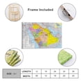 thumbnail image 2 of Saudi-Arabia Map Posters Painting On Canvas Wall Art Poster Scroll Picture Print Living Room Walls Decor Home Posters 12x18inch(30x45cm), 2 of 6
