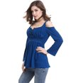 thumbnail image 3 of Blouse Tunique Décontractée à Épaules Dénudées pour Femmes, 3 of 5