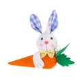 thumbnail image 1 of Conejito de Pascua con zanahoria como decoración de Pascua para el dormitorio del jardín. Orejas de conejito azul, 1 of 9