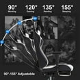 thumbnail image 6 of BestOffice Ergonomic Gaming Chair, Lumbar Support, Swivel Rolling for Men, Women(White), 6 of 7