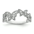thumbnail image 1 of 925 Sterling Silver Butterfly Cubic Zirconia Ring, 1 of 2