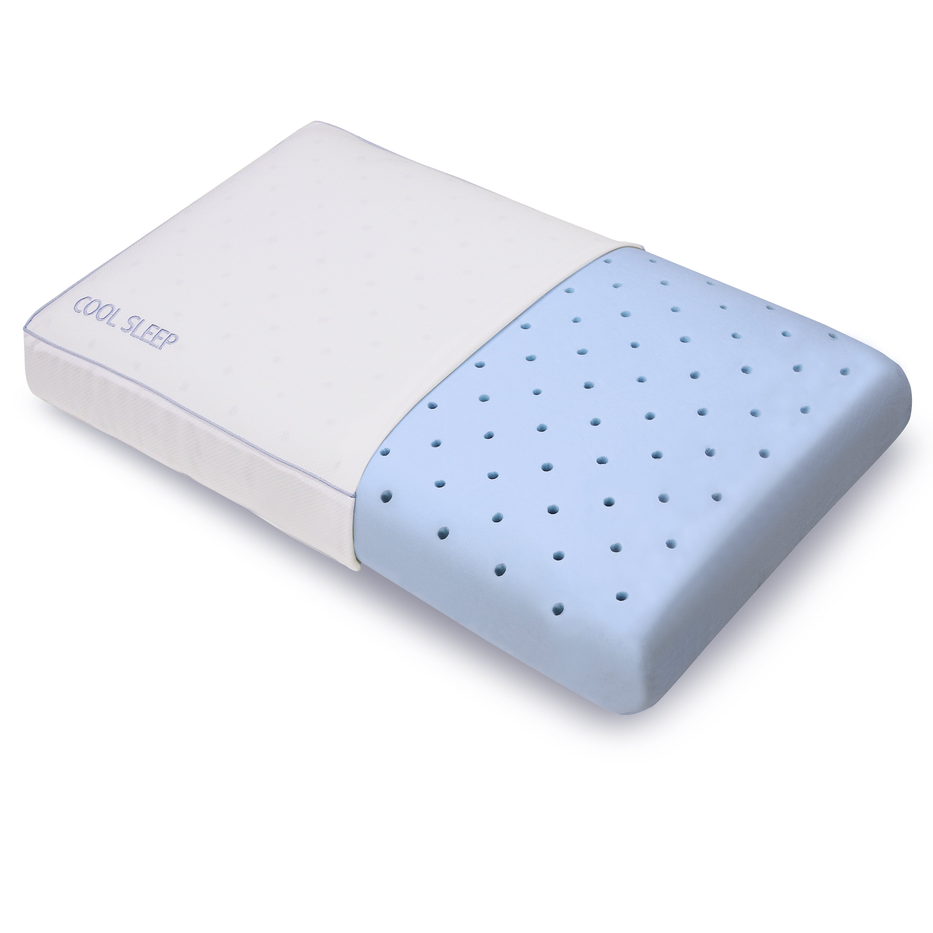 Modern Sleep Cool Sleep Ventilated Gel Memory Foam Gusseted Pillow