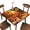 Fall Harvest Pumpkin Autumn Leaves, variant on Fitted Square Tablecloth, Fall Harvest Thanksgiving Pumpkin Autumn Leaves Polyester Table Cloth, for Kitchen Dining Party Patio Tabletop Decoration, Fit for 36" x 36"Square Table