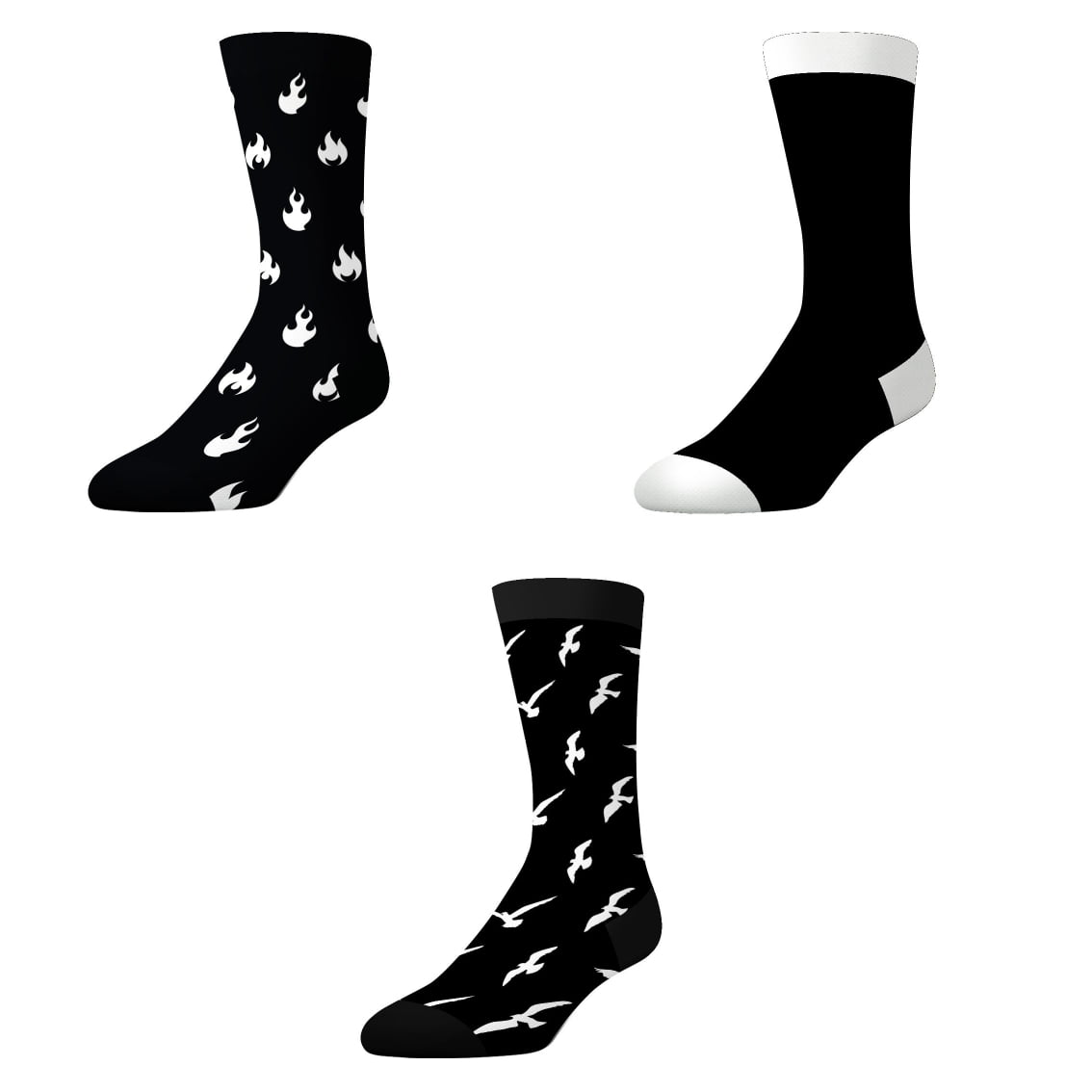 Socks by CRAZYBOXER Premium Bees And Drip; Crew Socks, 3-Pairs