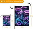 thumbnail image 3 of Purple Flowers Trees and Mushrooms Welcome Garden Flags, 12 x 18 Inch Double Sided Outdoor Yard Flags Waterproof For Home Outside Patio Lawn Porch, 3 of 6