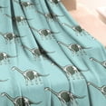 thumbnail image 3 of LightBlue Cartoon Dinosaurs Skeletons Pattern Blanket,Comfortable Soft Flannel Throw Blanket,All Season,Warm Lightweight Blankets for Sofa Bed Couch Living Room Chair,30"x40", 3 of 4