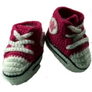 Booties - Crocheted Tennis Shoes Size 2T