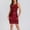 Wine, variant on YHAJDS Womens Formal Short Dresses Sequin Fringe Spaghetti Strap V Neck Sleeveless Dress