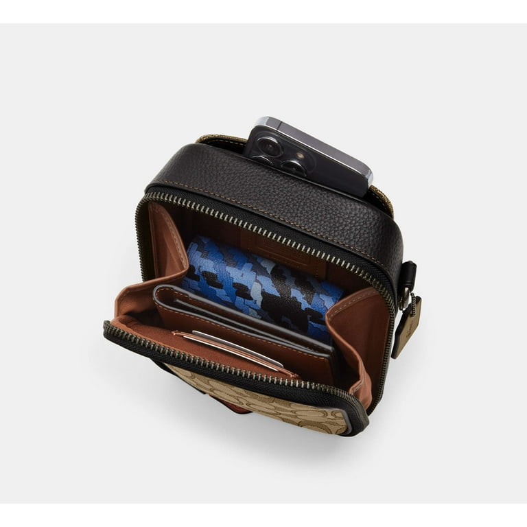 Coach Mens Stanton Crossbody in Signature Jacquard Bag