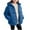 Blue, variant on Cethrio Girls Puffer Jackets, Windproof Full Zip Hooded Warm Winter Coats Outerwear Red Size 10-12