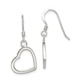 thumbnail image 1 of 925 Sterling Silver Heart Drop Dangle Earrings Love, 1 of 6