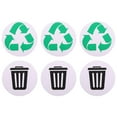 thumbnail image 3 of 6pcs Garbage Classification Sign Stickers Recycle Stickers Trash Can Stickers, 3 of 9