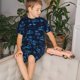thumbnail image 4 of Balery BLUE Flamingo Birds Conjunto de Pijama Infantil de Manga Corta con Estampado – Ropa de Dormir de Algodón Suave-Small, 4 of 6