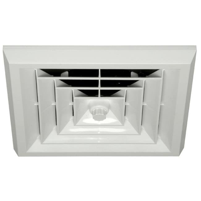 White Square Ceiling Diffuser With 6 In