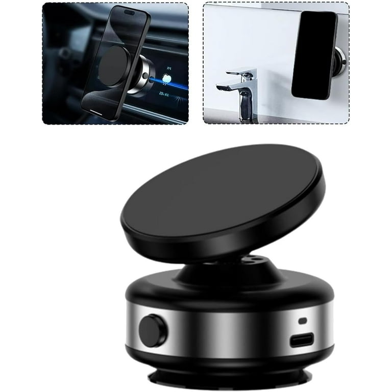 Electric Vacuum Magnetic Suction Car Phone Mount 360° Rotation Holder Universal