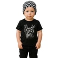 thumbnail image 2 of Rock and Roll Raccoon Shirt for Men Women Kids Funny Retro Punk Raccoon Graphic Tee Black Shirt 5-6, 2 of 8