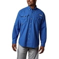 thumbnail image 2 of Columbia Mens PFG Bahama II Long Sleeve Shirt, Vivid Blue, Large, 2 of 10