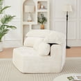thumbnail image 5 of Leumius 53" Single Sofa,Oversized Modular Sofa Lounge Chair with Stylish Envelop Sesign Pillow,Pentagonal Sofa Boneless Couch for Living Room,Beige Chenille, 5 of 14