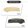 thumbnail image 5 of Unique Bargains Dash Cover Compatible for Hyundai Azera 2006-2011, Non-Slip Polyester Silicone Center Console Dashboard Cover Pad Carpet Beige, 5 of 6