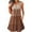 Brown, variant on Womens Dresses Summer Dresses for Women Women's Sleeveless Round Neck Fragmented Flash Colored Printed Button Pullover Dress