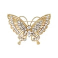 thumbnail image 5 of Xinyolin Women's Retro Butterfly Brooch - Rhinestone-Decorated, Anti-Slip, Wear-Resistant, Versatile for Jackets, Hats, Scarves, & Garment Accessories, Perfect for Proms & Parties, 5 of 8