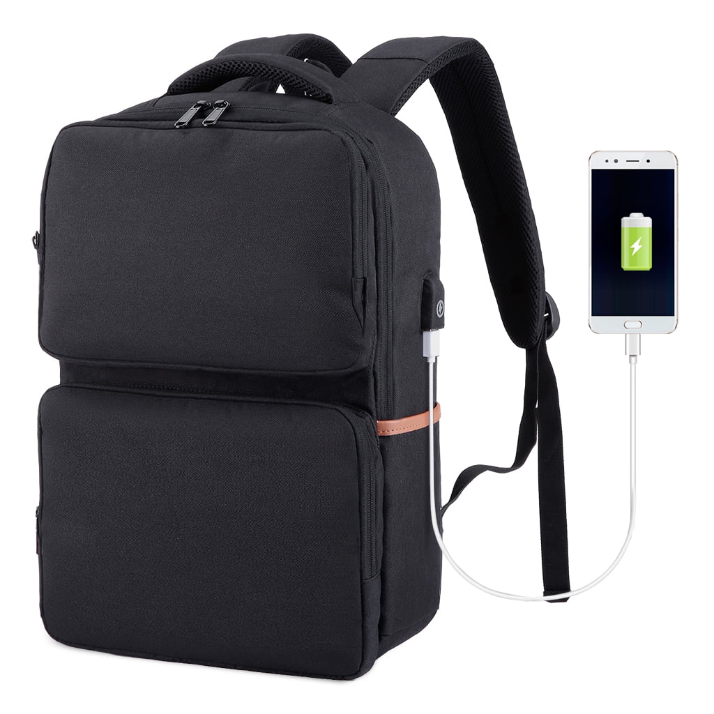 SLYPNOS Slim Business Laptop Backpack AntiTheft with USB Charging Port