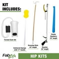 thumbnail image 2 of FabLife Hip Kit Daily Living Aids for Mobility, Hip Replacement Recovery, Knee and Back Surgery Includes Grabber Reacher, Bath Sponge Stick, Sock Aid, Shoehorn, Dressing Stick, 2 of 7