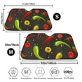 thumbnail image 7 of Lsque Chili2 Car Windshield Sun Shade | Accordion Folding Style Auto Shade for Car Truck SUV Van | Blocks UV Rays Sun Visor Protector | Small, 7 of 7
