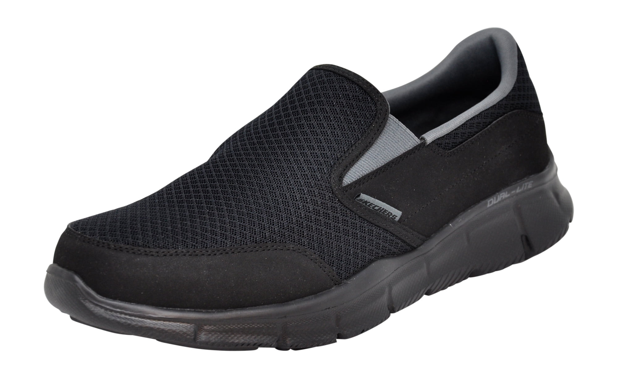 Men's Equalizer Slip-on Sneaker, Black/Charcoal, 8 Wide - Walmart.com