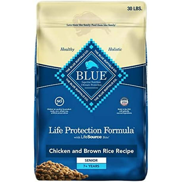 Blue Buffalo Dog Food for Senior Dogs, Life Protection Formula, Natural